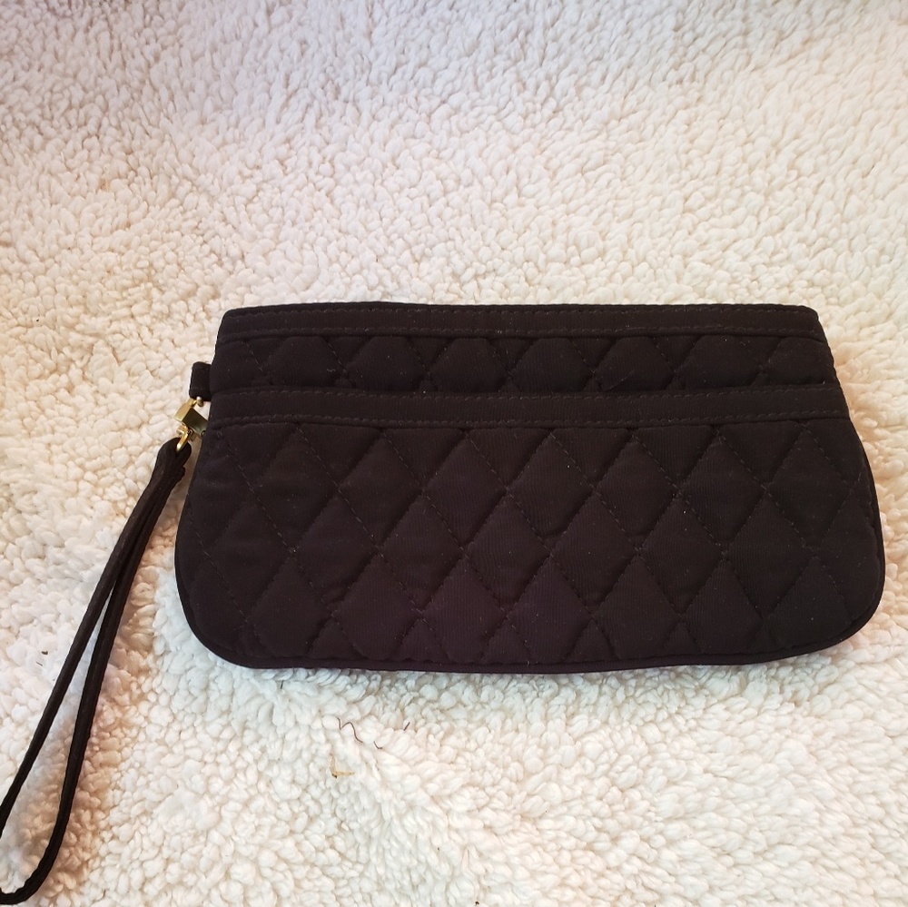 Vera Bradley quilted microfiber wristlet